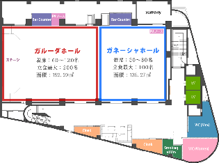 ガルーダホール 2Fの会場詳細